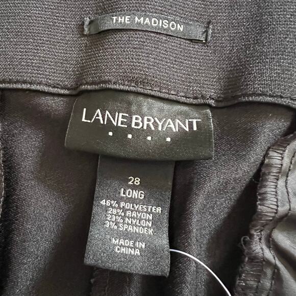 Lane Bryant The Madison Trouser Pants 28 Long Tall Straight High Rise Work New - Picture 6 of 8